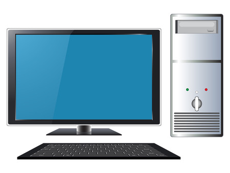 Modern personal computerのイラスト素材