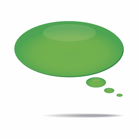 Speech bubble icon isolated over a white backgroundのイラスト素材