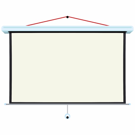 Wall screen on white backgroundのイラスト素材