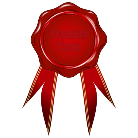 wax seal with text のイラスト素材