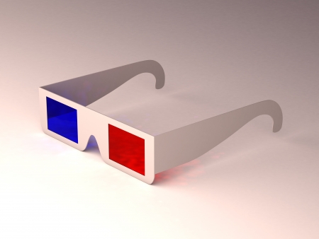 3d glassesの写真素材