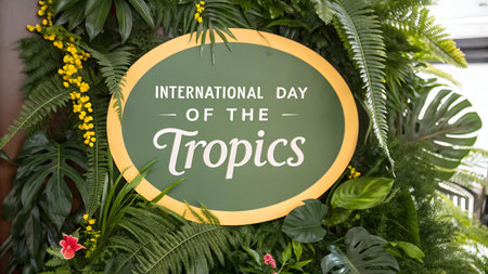 international day of the tropics highlights global awareness of tropical regions their culture biodiversity climate and sustainability inspiring conservation and community action worldwideの素材