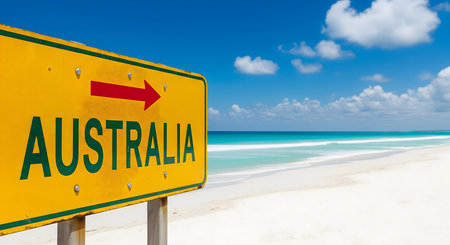 Discover australia travel with stunning beaches turquoise ocean waves and scenic landscapes explore adventure tourism culture and relaxation in paradise destinationsの素材