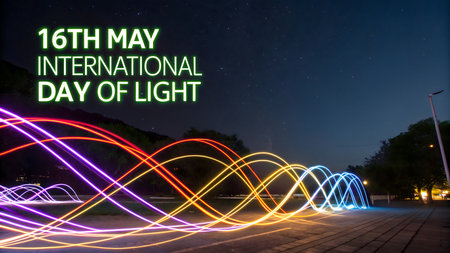 May 16th marks the International Day of Light, a global celebration of light's crucial role in science, art, culture, and sustainable development. Explore the bright impact of light.の素材