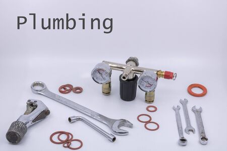 Plumbing and plumber Graphic resource with plumbing written in English