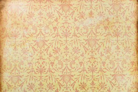 Graphic resource, baroque and roccoco ocher, red and yellow tones