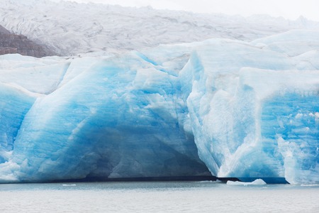 beautiful glacier grey in torres del paine national park, patagonia, chileの写真素材