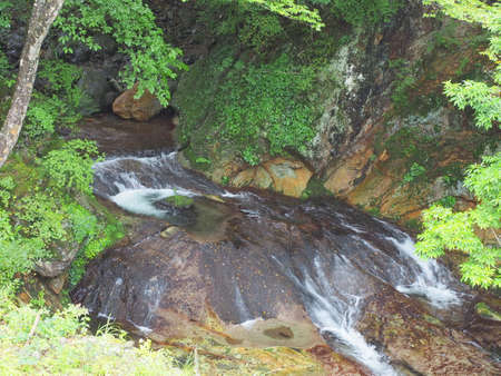 Flow of Shiobara Valley Amyuzawaの写真素材
