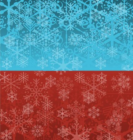 Abstract Christmas background blue and red colorsのイラスト素材