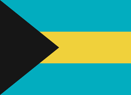 Flag of Bahamas vector illustrationのイラスト素材
