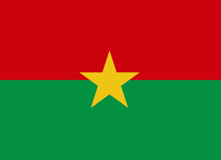 Flag of Burkina Faso vector illustrationのイラスト素材
