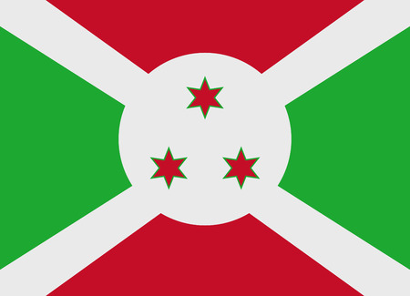 Flag of Burundi vector illustrationのイラスト素材