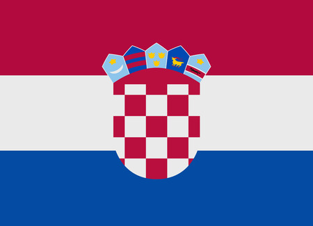 Flag of Croatia vector illustrationのイラスト素材