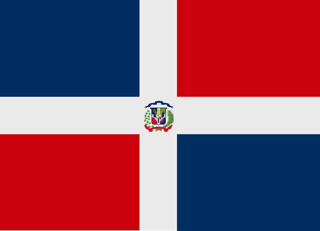 Flag of Dominican Republic vector illustrationのイラスト素材