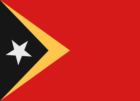 Flag of East Timor vector illustrationのイラスト素材