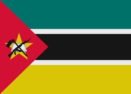 Flag of Mozambique vector illustrationのイラスト素材