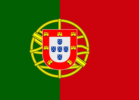 Flag of Portugal vector illustrationのイラスト素材