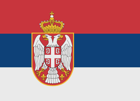 Flag of Serbia vector illustrationのイラスト素材