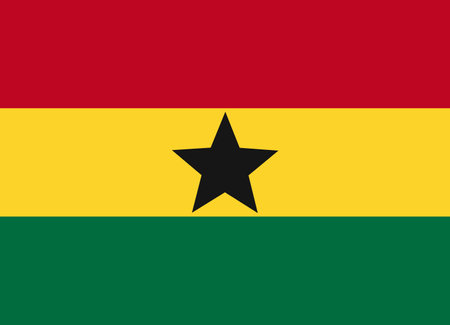 Flag of Ghana vector illustrationのイラスト素材