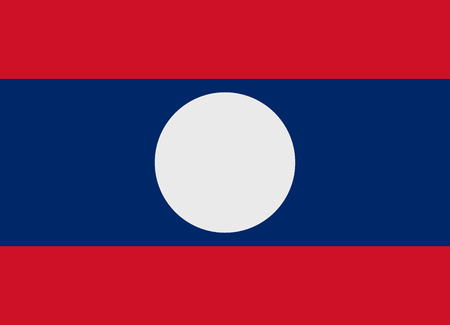 Flag of Laos vector illustrationのイラスト素材