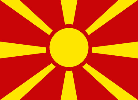 Flag of Macedonia vector illustrationのイラスト素材