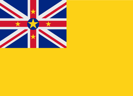 Flag of Niue vector illustrationのイラスト素材