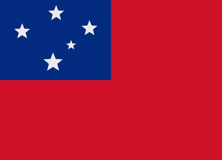 Flag of Samoa vector illustrationのイラスト素材