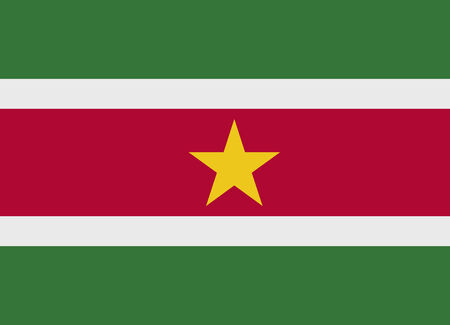 Flag of Suriname vector illustrationのイラスト素材