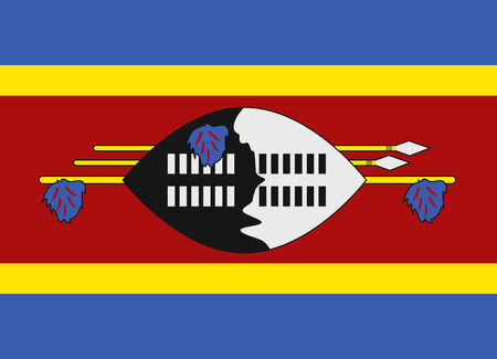 Flag of Swaziland vector illustrationのイラスト素材