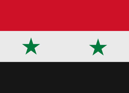 Flag of Syria vector illustrationのイラスト素材