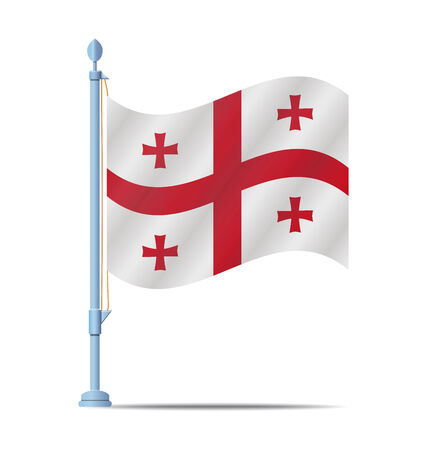 Flag of Georgia vector illustrationのイラスト素材