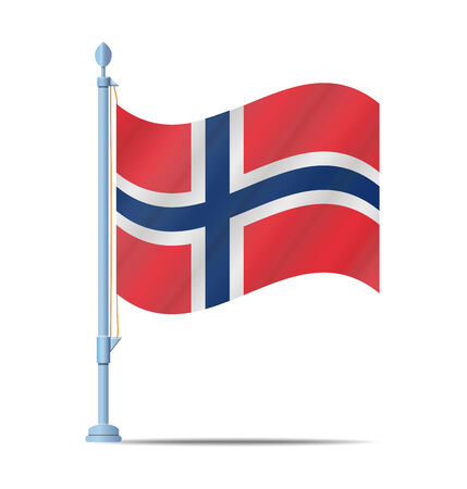 Flag of Norway vector illustrationのイラスト素材