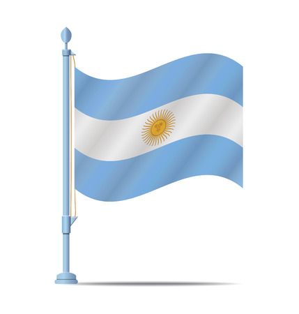 Flag of Argentina vector illustrationのイラスト素材