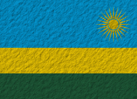 illustration of a stone flag of Rwandaの写真素材