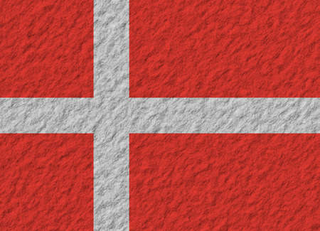 illustration of a stone flag of Denmarkの写真素材