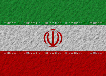 illustration of a stone flag of Iranの写真素材