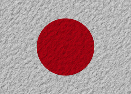 illustration of a stone flag of Japanの写真素材