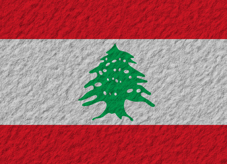 illustration of a stone flag of Lebanonの写真素材