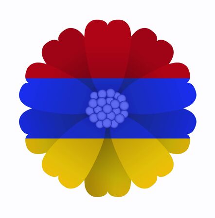 illustration of flower Flag Armeniaのイラスト素材