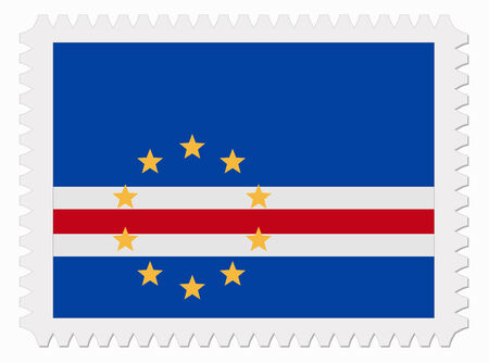 illustration Cape Verde flag stampのイラスト素材