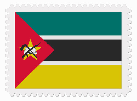 illustration Mozambique flag stampのイラスト素材