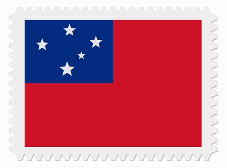 illustration Samoa flag stampのイラスト素材