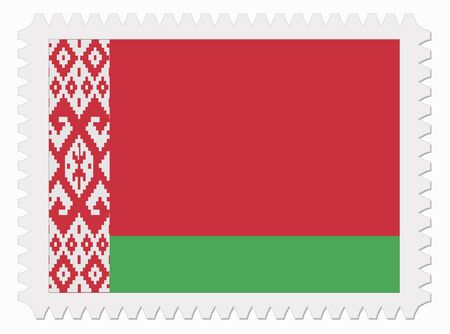 illustration Belarus flag stampのイラスト素材