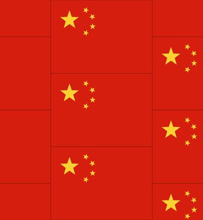 Flag China texture vector illustrationのイラスト素材