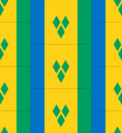 Flag Saint Vincent and the Grenadines texture vector illustrationのイラスト素材