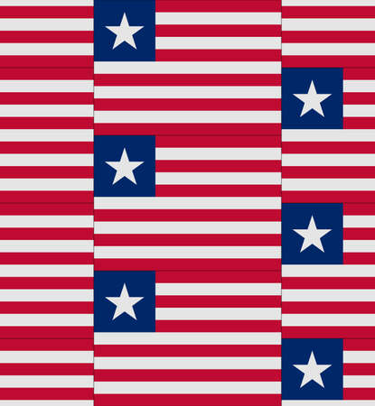 Flag Liberia texture vector illustrationのイラスト素材