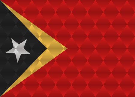east timor low poly flagのイラスト素材