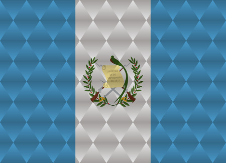 guatemala low poly flagのイラスト素材