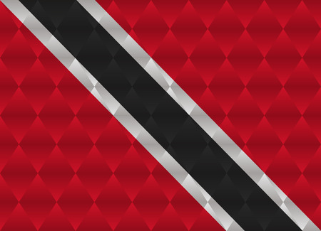 trinidad and tobago low poly flagのイラスト素材