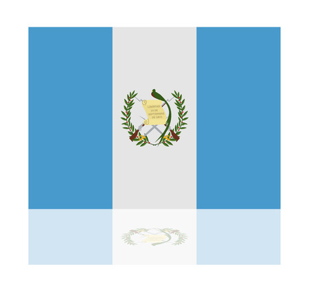 reflection flag guatemalaのイラスト素材